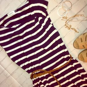 Calvin Klein casual cotton dress with belt